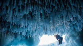Ice Cave Desktop Wallpaper HD