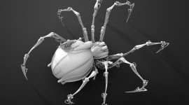 Mechanical Spider Desktop Wallpaper For PC