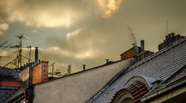 Roof City Winter Wallpaper For Android