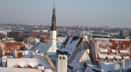 Roof City Winter Wallpaper For Mobile