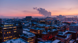 Roof City Winter Wallpaper For PC