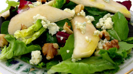 Salad With Pears And Cheese Wallpaper