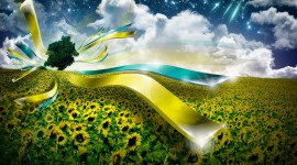 Ukrainian Flag Desktop Wallpaper Free