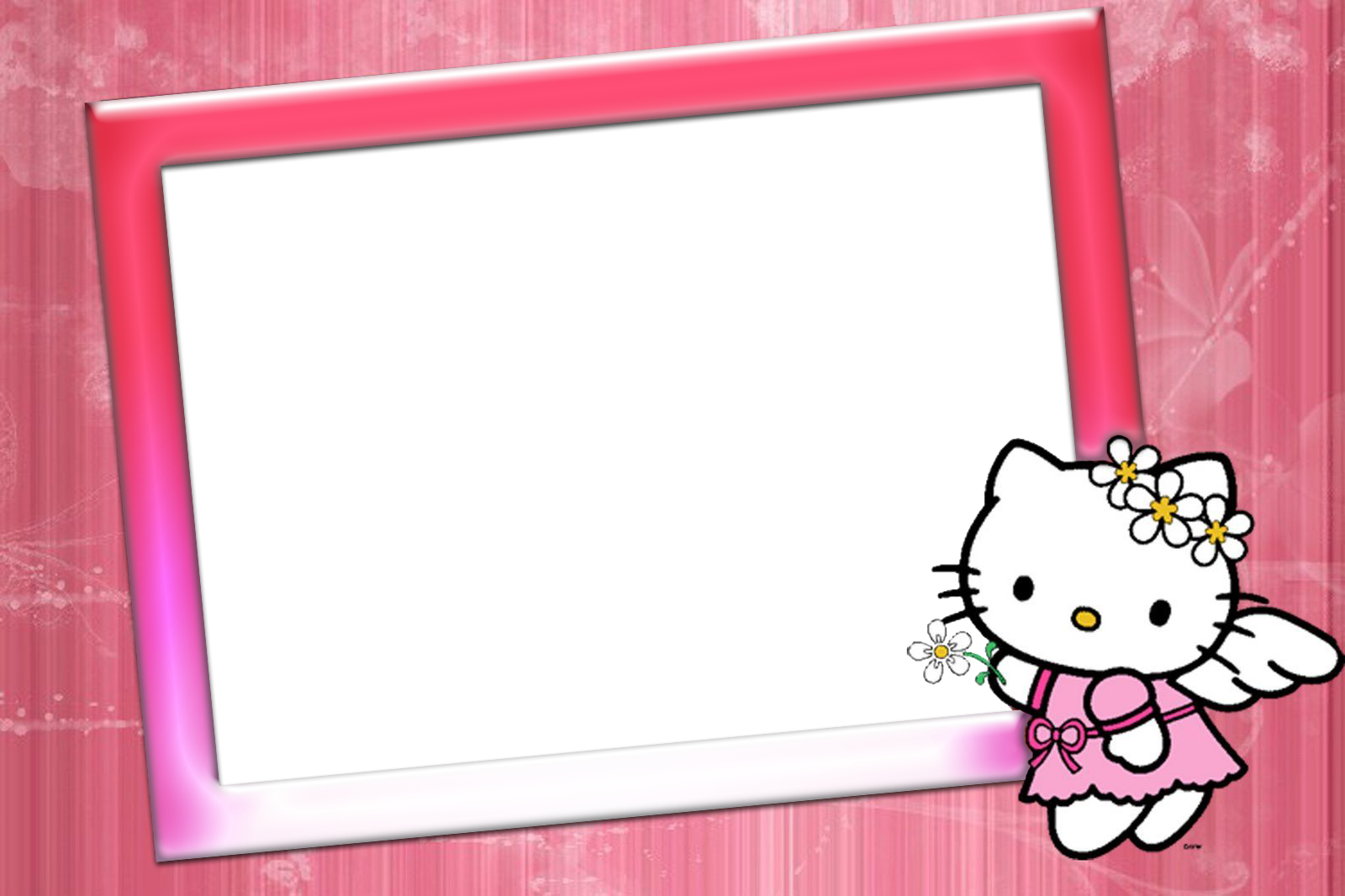 Hello Kitty Photo Frame Wallpapers High Quality | Download Free