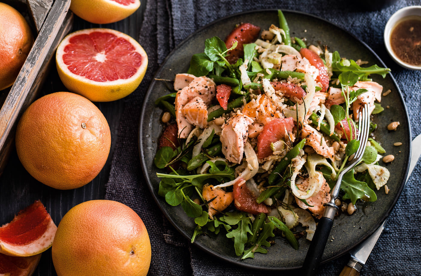 Salad With Grapefruit Wallpapers High Quality | Download Free