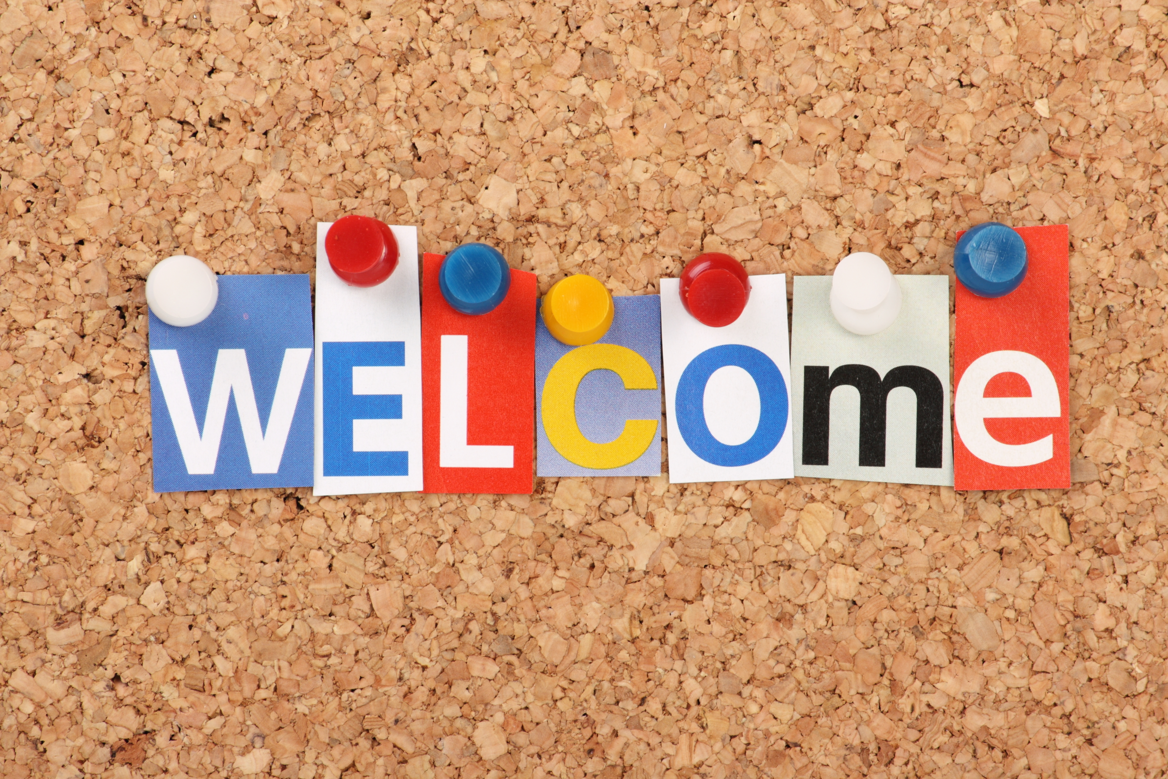 Colorful Welcome Design Template. WELCOME Letters Banner Stock Illustration - Illustration of ...