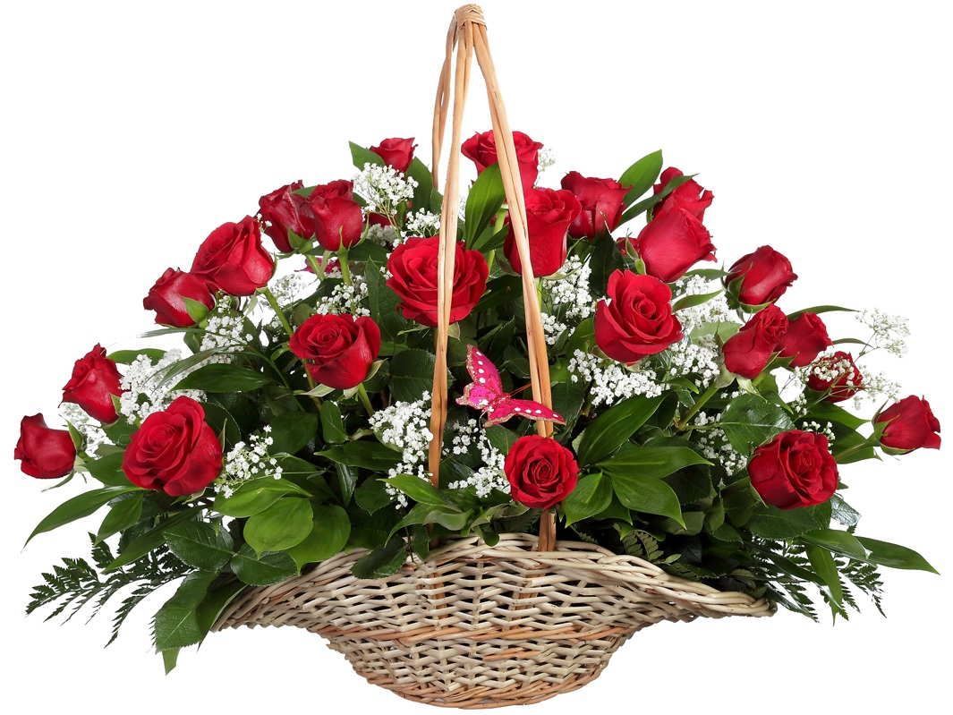 Roses In Basket Wallpapers High Quality | Download Free