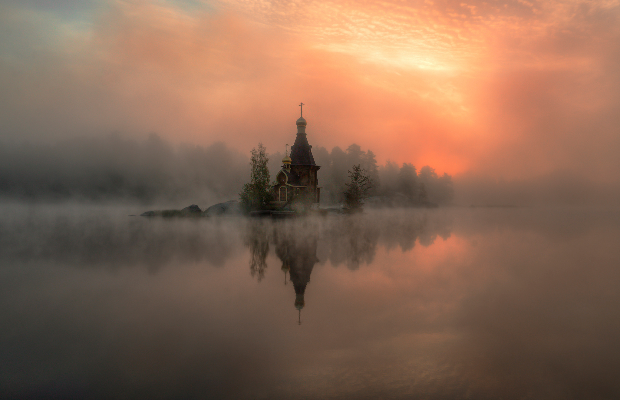 Fog Church Wallpapers High Quality | Download Free